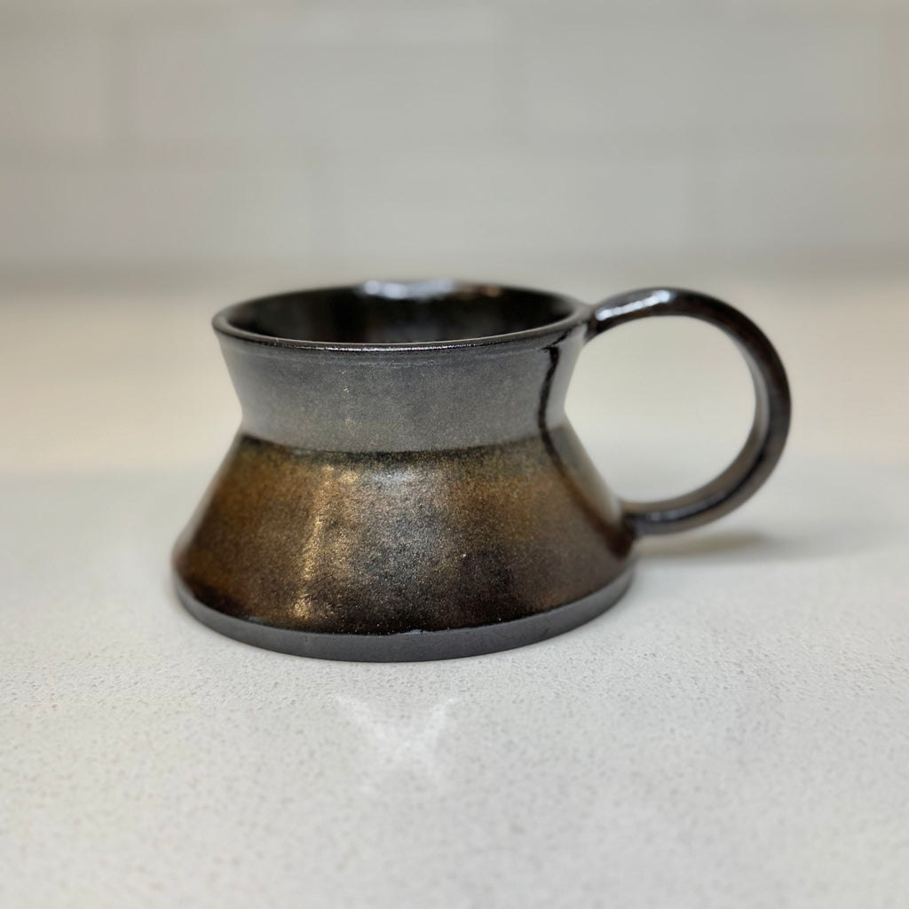 Latte Mug  6oz (Black Clay)